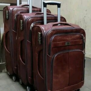 Leather Travel Suitcase